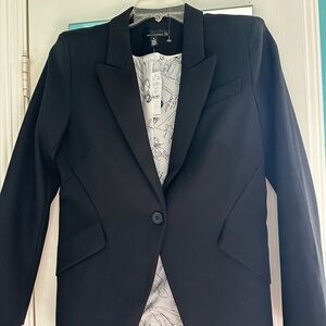 NEW $220 WHITE HOUSE BLACK MARKET EDITOR BLAZER ONE BUTTON JACKET 8